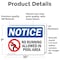Signmission No Running Allowed In Pool Area Sign With Symbol, 10 in W x Rectangle, Vinyl Decal OS-2PACK-NS-D-710-L-14784 - alternate 5